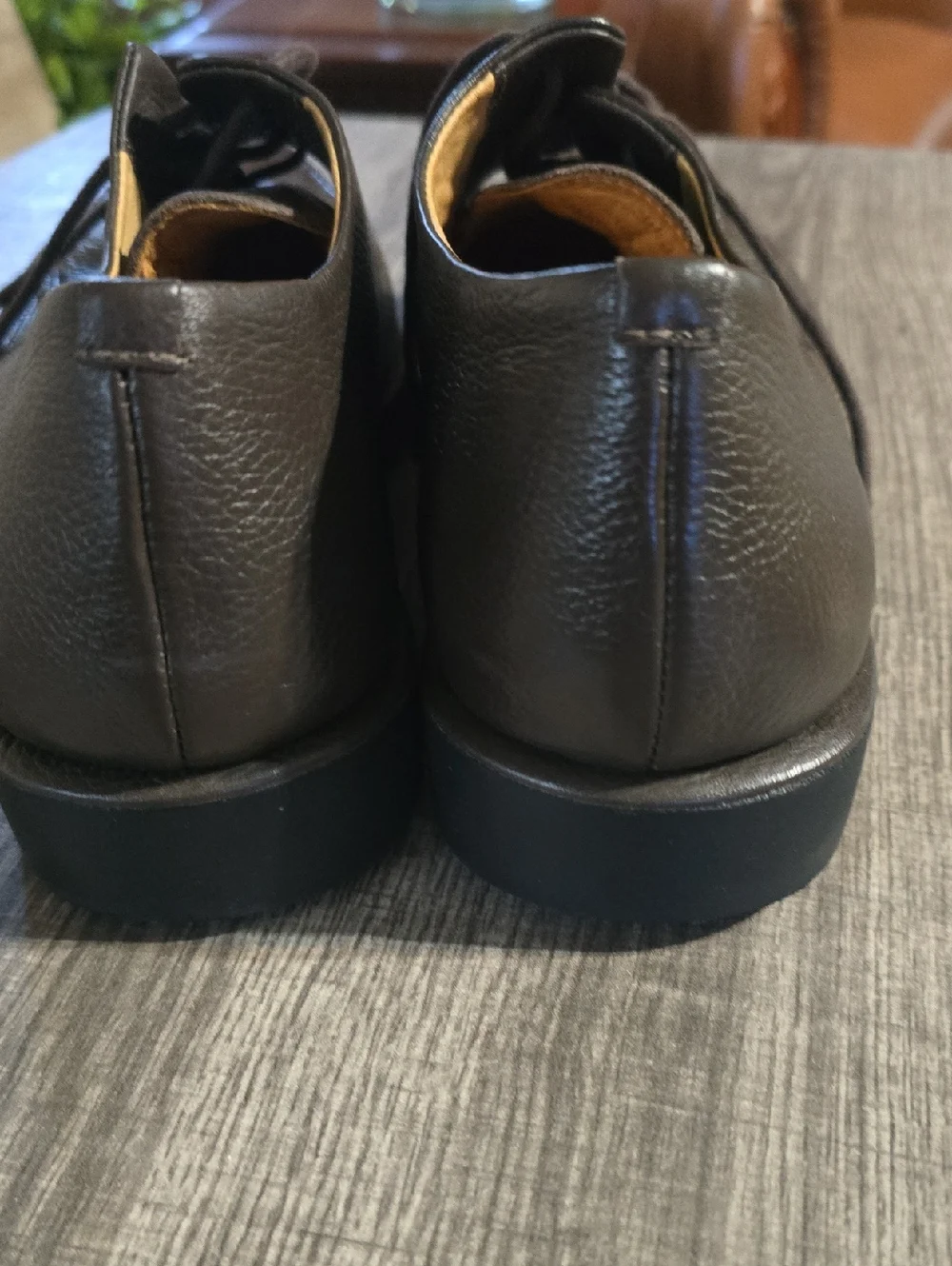 Sandro Moscoloni Dark Brown Leather Derby Shoes